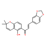 (2E)-3-(1,3-benzodioxol-5-yl)-1-(5-hydroxy-2,2-dimethyl-2H-chromen-6-yl)prop-2-en-1-one