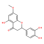 (2S)-2-(3,4-dihydroxyphenyl)-5-hydroxy-7-methoxy-2,3-dihydro-4H-chromen-4-one