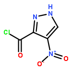 1H-Pyrazole-3-carbonyl chloride, 4-nitro- (9CI)