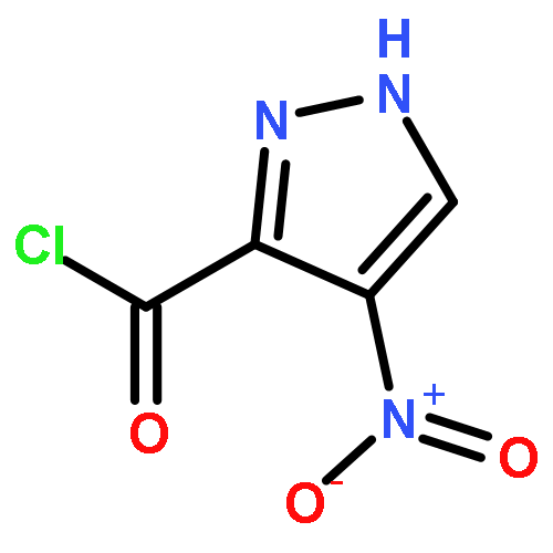 1H-Pyrazole-3-carbonyl chloride, 4-nitro- (9CI)