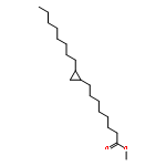 Cyclopropaneoctanoic acid, 2-octyl-, methyl ester, trans-