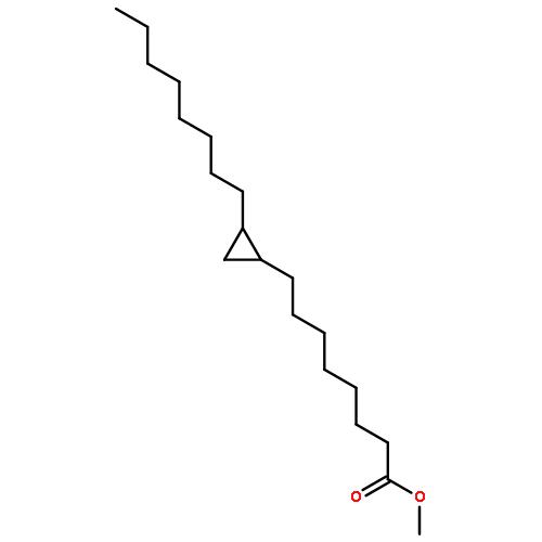Cyclopropaneoctanoic acid, 2-octyl-, methyl ester, trans-