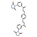 1,1'-(benzene-1,4-diylbis{[(1E)-3-oxoprop-1-ene-1,3-diyl]benzene-3,1-diyl})dipyrrolidine-2,5-dione