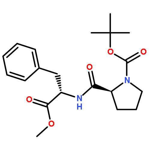 L-Phenylalanine, 1-[(1,1-dimethylethoxy)carbonyl]-L-prolyl-, methyl ester