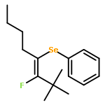 BENZENE, [[(1E)-1-(1-FLUORO-2,2-DIMETHYLPROPYLIDENE)PENTYL]SELENO]-