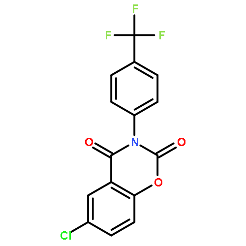 2H-1,3-Benzoxazine-2,4(3H)-dione,6-chloro-3-[4-(trifluoromethyl)phenyl]-