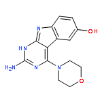 1H-Pyrimido[4,5-b]indol-6-ol, 2-amino-4-(4-morpholinyl)-