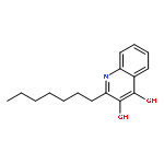 3,4-Quinolinediol, 2-heptyl-