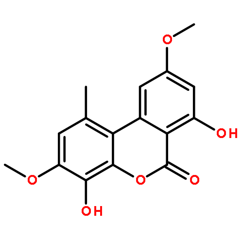 6H-Dibenzo[b,d]pyran-6-one, 4,7-dihydroxy-3,9-dimethoxy-1-methyl-