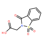 2-(1,1-Dioxido-3-oxobenzo[d]isothiazol-2(3H)-yl)acetic acid