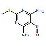 4,6-Pyrimidinediamine, 2-(methylthio)-5-nitroso-