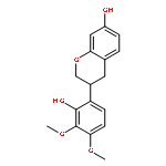 2H-1-Benzopyran-7-ol, 3,4-dihydro-3-(2-hydroxy-3,4-dimethoxyphenyl)-