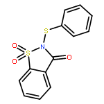 1,2-BENZISOTHIAZOL-3(2H)-ONE, 2-(PHENYLTHIO)-, 1,1-DIOXIDE