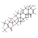 (4beta, 5beta, 6alpha, 22R)-6-Chloro-4, 5, 27-trihydroxy-1-oxowitha-2, 24-dienolide