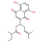 Butanoic acid,2-methyl-,1-(1,4-dihydro-5,8-dihydroxy-1,4-dioxo-2-naphthalenyl)-4-methyl-3-penten-1-ylester