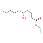 2-DECENOIC ACID, 5-HYDROXY-, ETHYL ESTER, (2E,5R)-