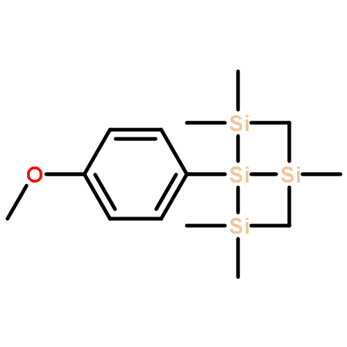 Trisilane, 2-(4-methoxyphenyl)-1,1,1,3,3,3-hexamethyl-2-(trimethylsilyl)-