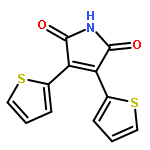 1H-PYRROLE-2,5-DIONE, 3,4-DI-2-THIENYL-