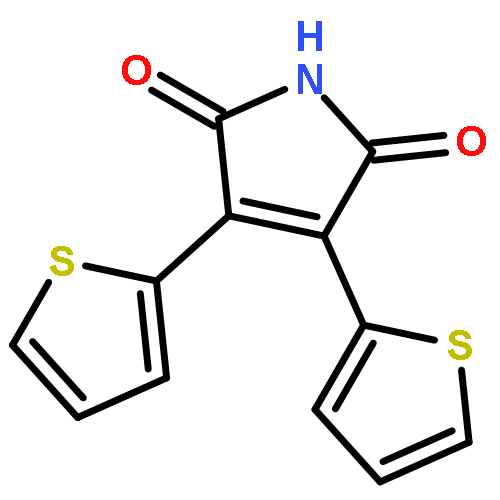 1H-PYRROLE-2,5-DIONE, 3,4-DI-2-THIENYL-