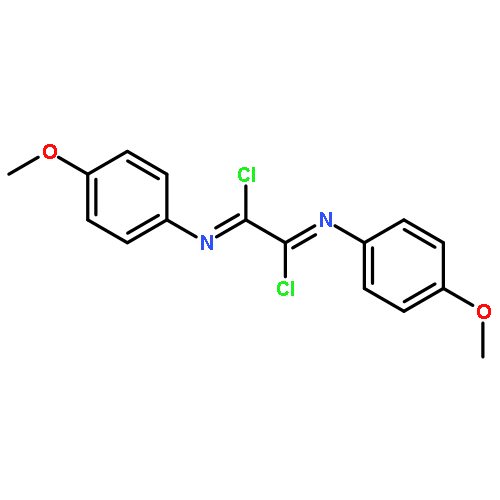 Ethanediimidoyl dichloride, bis(4-methoxyphenyl)-