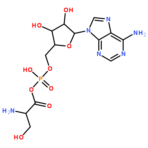 5'-O-[{[(2S)-2-amino-3-hydroxypropanoyl]oxy}(hydroxy)phosphoryl]adenosine