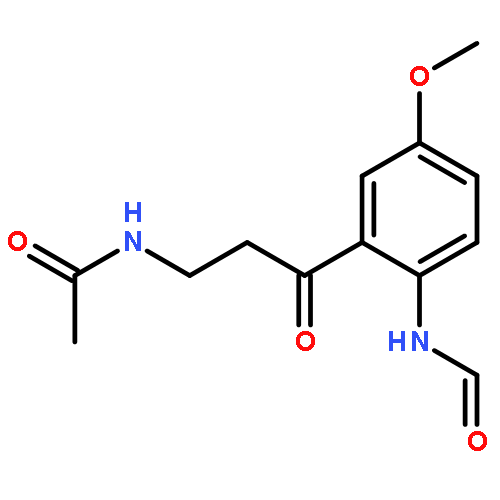 Acetamide,N-[3-[2-(formylamino)-5-methoxyphenyl]-3-oxopropyl]-