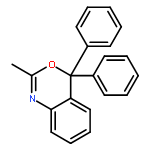 4H-3,1-Benzoxazine, 2-methyl-4,4-diphenyl-