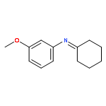 Benzenamine, N-cyclohexylidene-3-methoxy-