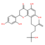 2-(2,4-dihydroxy-phenyl)-5,7-dihydroxy-8-[2-(3-hydroxy-3-methyl-butyl)-3-methyl-but-3-enyl]-chroman-4-one