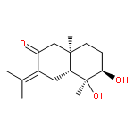 2(1H)-Naphthalenone,octahydro-5,6-dihydroxy-5,8a-dimethyl-3-(1-methylethylidene)-, (4aS,5R,6S,8aS)-