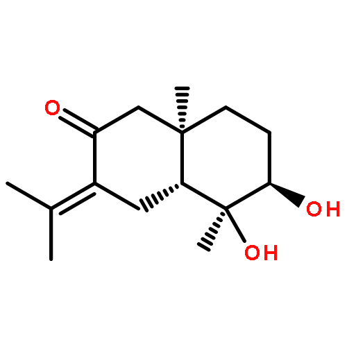 2(1H)-Naphthalenone,octahydro-5,6-dihydroxy-5,8a-dimethyl-3-(1-methylethylidene)-, (4aS,5R,6S,8aS)-