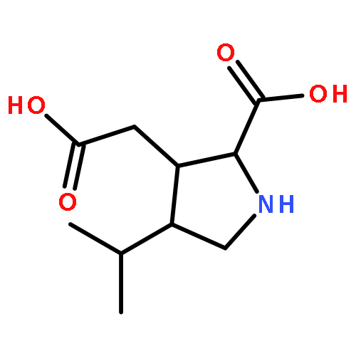 3-Pyrrolidineaceticacid, 2-carboxy-4-(1-methylethyl)-, (2S,3S,4R)-