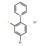 Pyridinium, 1-(4-bromo-2-fluorophenyl)-, bromide