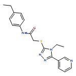 <br>2-{[4-ethyl-5-(pyridin-3-yl)-4H-1,2,4-triazol-3-yl]sulfanyl}-N-(4-ethylphen yl)acetamide