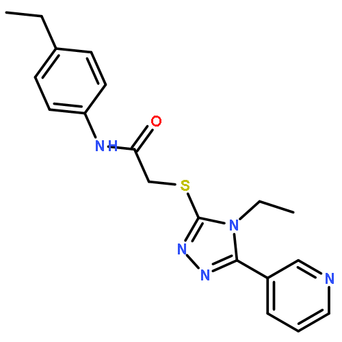 <br>2-{[4-ethyl-5-(pyridin-3-yl)-4H-1,2,4-triazol-3-yl]sulfanyl}-N-(4-ethylphen yl)acetamide