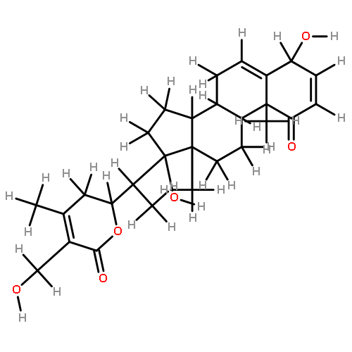 (4beta,17alphaOH,22R)-4,17,27-Trihydroxy1-oxowitha-2,5,24-trienolide