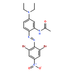 Acetamide,N-[2-[2-(2,6-dibromo-4-nitrophenyl)diazenyl]-5-(diethylamino)phenyl]-