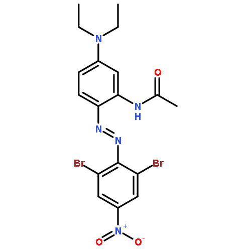 Acetamide,N-[2-[2-(2,6-dibromo-4-nitrophenyl)diazenyl]-5-(diethylamino)phenyl]-