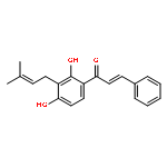 (2E)-1-[2,4-dihydroxy-3-(3-methylbut-2-en-1-yl)phenyl]-3-phenylprop-2-en-1-one