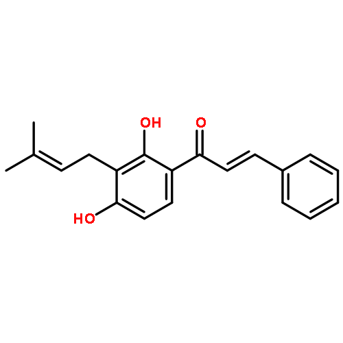 (2E)-1-[2,4-dihydroxy-3-(3-methylbut-2-en-1-yl)phenyl]-3-phenylprop-2-en-1-one