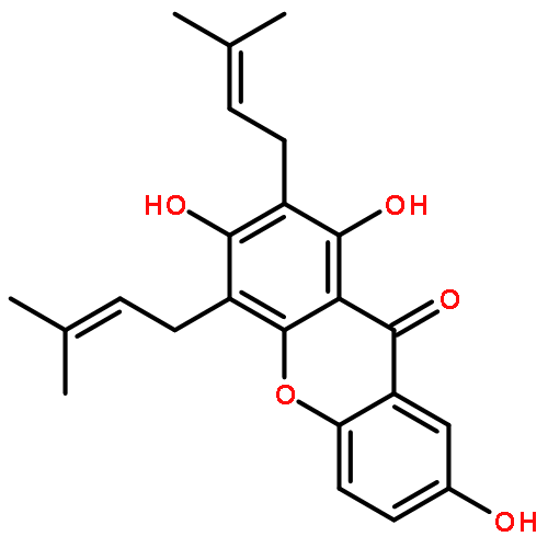 1,3,7-trihydroxy-2,4-bis(3-methylbut-2-en-1-yl)-9H-xanthen-9-one