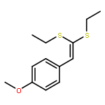 Benzene, 1-[2,2-bis(ethylthio)ethenyl]-4-methoxy-