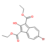 1,3-Azulenedicarboxylic acid, 6-bromo-2-hydroxy-, diethyl ester