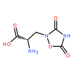 1,2,4-Oxadiazolidine-2-propanoicacid, a-amino-3,5-dioxo-, (aS)-