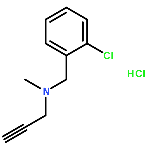 BENZENEMETHANAMINE, 2-CHLORO-N-METHYL-N-2-PROPYNYL-, HYDROCHLORIDE