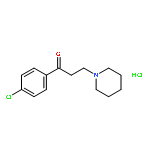 1-(4-chlorophenyl)-3-(piperidin-1-yl)propan-1-one hydrochloride (1:1)