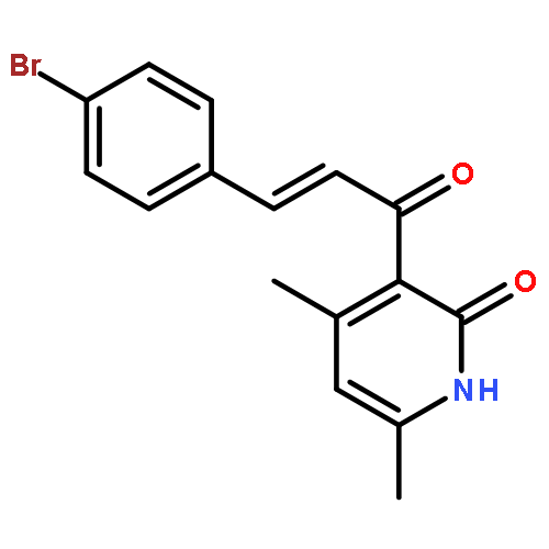 3-[(2E)-3-(4-bromophenyl)prop-2-enoyl]-4,6-dimethylpyridin-2(1H)-one