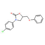 3-(4-CHLOROPHENYL)-5-(PHENOXYMETHYL)-1,3-OXAZOLIDIN-2-ONE