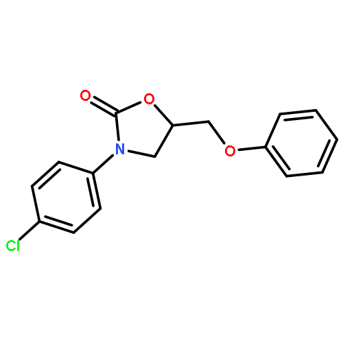 3-(4-CHLOROPHENYL)-5-(PHENOXYMETHYL)-1,3-OXAZOLIDIN-2-ONE