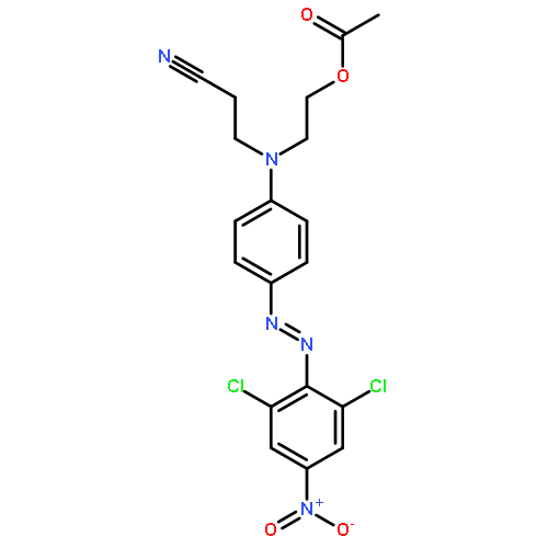 2-[N-(2-cyanoethyl)-4-[(2,6-dichloro-4-nitrophenyl)azo]anilino]ethyl acetate